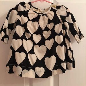 Baby gap heart theme dress and set 6-12 months